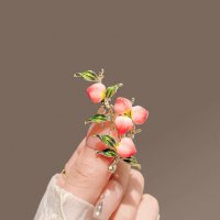 XSB215 - Elegant Peach Saree Brooch